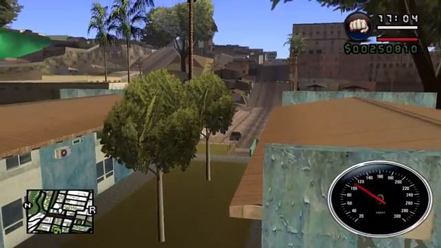 GTA Sa Jump and land on a car on back wheel смотреть онлайн