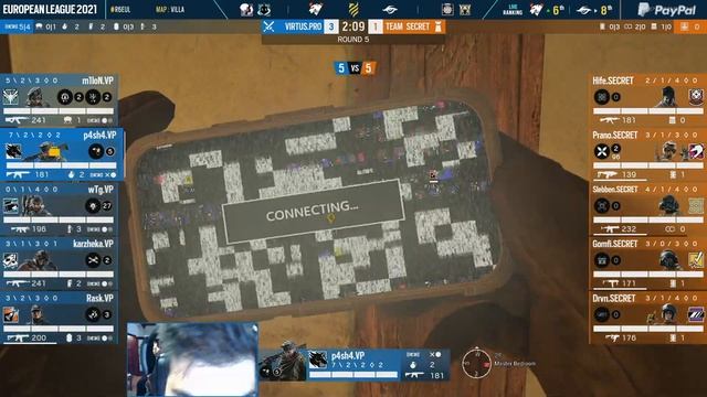 VP vs Secret @Villa | Virtus.pro vs Team Secret | European League 2021 (24 April 2021) смотреть онлайн