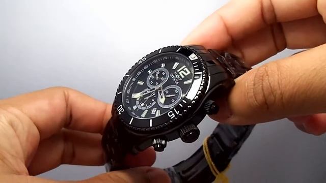 Invicta 0624 Series II Black Ion plated Chronograph Mens Watch смотреть онлайн