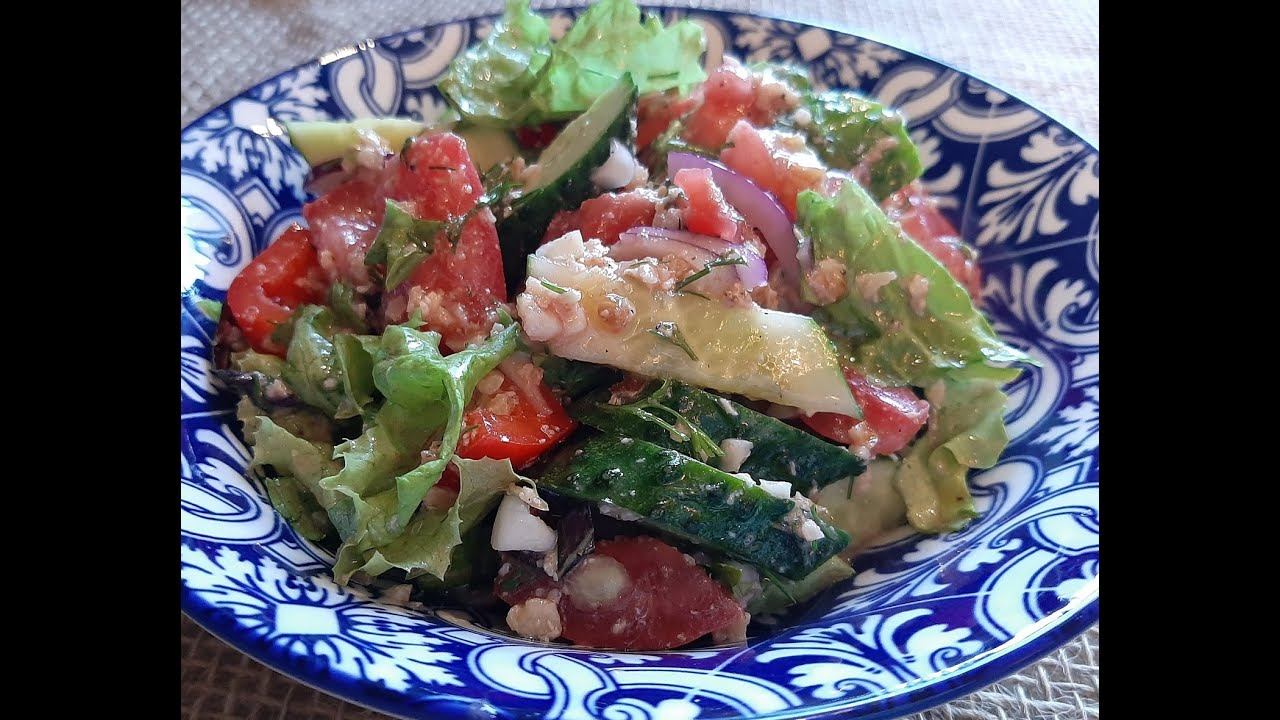 Салат ОВОЩНОЙ. Все как обычно, но заправка сыграет в нем главную ноту!