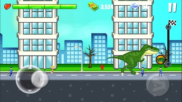 Jurassic The City Rampage #3 - T-Rex, Pteranodon & Ankylosaurus | Eftsei Gaming смотреть онлайн