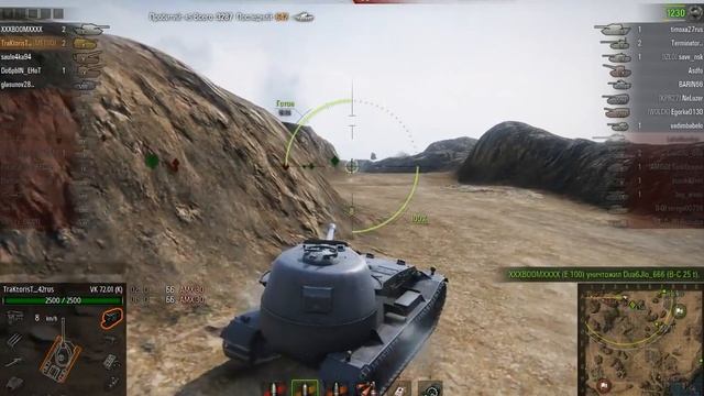 World Of Tanks Тапколев 9 Фрагов Тащит Бой VK 72.01 (K) смотреть онлайн