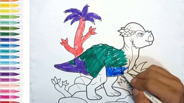 Bolalar uchun dinozavr rasm chizish | How to draw dinosaur | Cómo dibujar dino | Сурет салу динозав смотреть онлайн