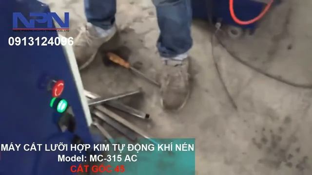 máy cắt lưỡi hợp kim tự động sử dụng kẹp khí nén | model: MC 315 AC || LH: 0913124096 смотреть онлайн