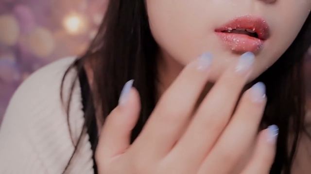 ASMR Wet mouth sound/lip gloss application whispering asmr смотреть онлайн