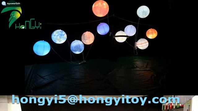Hongyi X Led Planet balloon, decoration inflatables смотреть онлайн