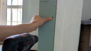 Обшил дверной проем гипсокартоном