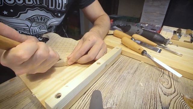 Шоколадная разделочная доска | Wood carving board handmade смотреть онлайн