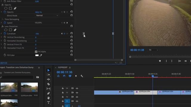 Tutorial Adobe Premiere Pro - Easy Lens Distortion Transition смотреть онлайн