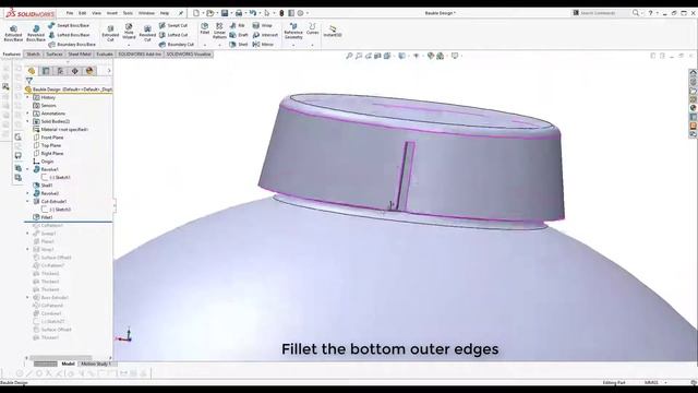 12 Days of Christmas: Bauble Decoration SolidWorks Tutorial смотреть онлайн