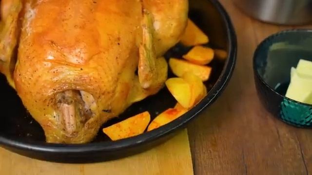 Весь секрет в глазури! Такой курицы Вы еще не пробовали! Очень вкусная курица с картошкой в духовке смотреть онлайн