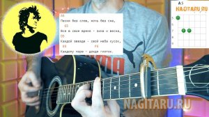 Кино - ПЕСНЯ БЕЗ СЛОВ. Аккорды и разбор, как играть песню на гитаре