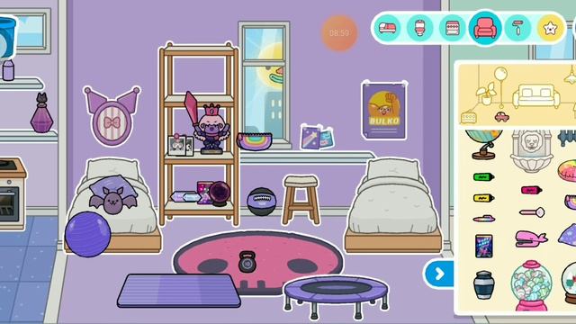 Фиолетовый💜 дом в Тоса Воса Purple house in Toca Boca💜 смотреть онлайн