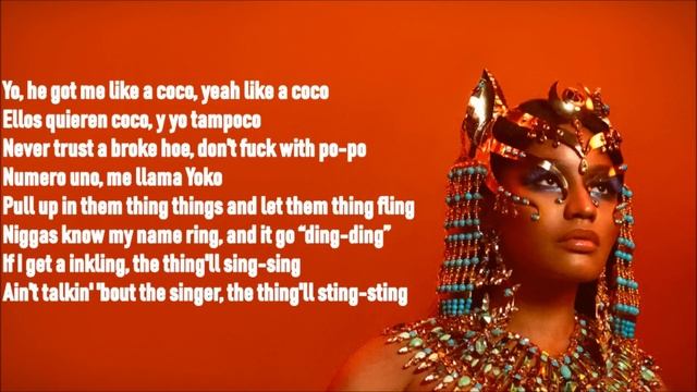 Nicki Minaj - Coco Chanel (Lyrics On Screen)