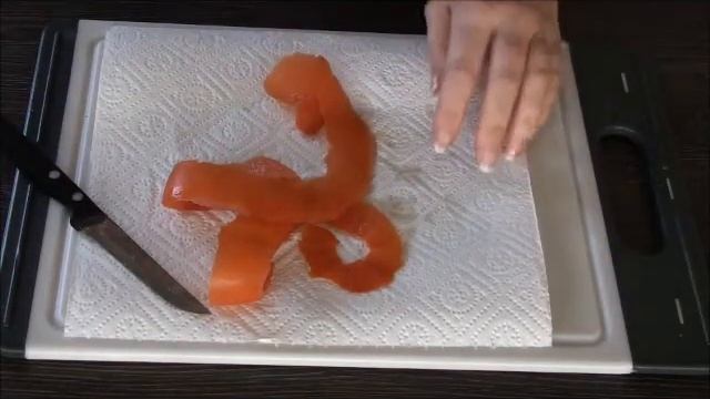 How to make Tomato rose - Tomatenrose - Vrtnica iz paradižnika - Party Idee смотреть онлайн