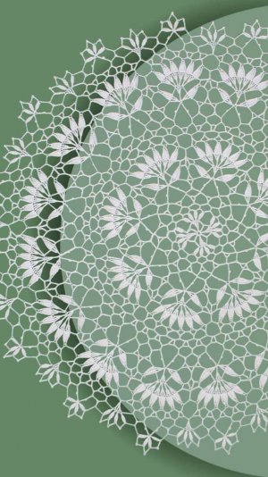 Салфетка крючком с васильками - обзор