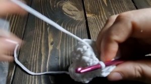 Вяжем крючком ракушку - подвесную корзину из шнура. Мастер-класс