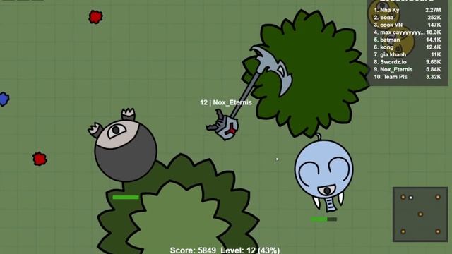 Swordz.io Food Chain Game (First Video!) смотреть онлайн