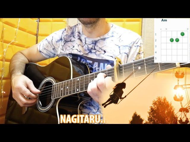 Как играть песню "КРЫЛАТЫЕ КАЧЕЛИ". Аккорды в Am, разбор на гитаре смотреть онлайн