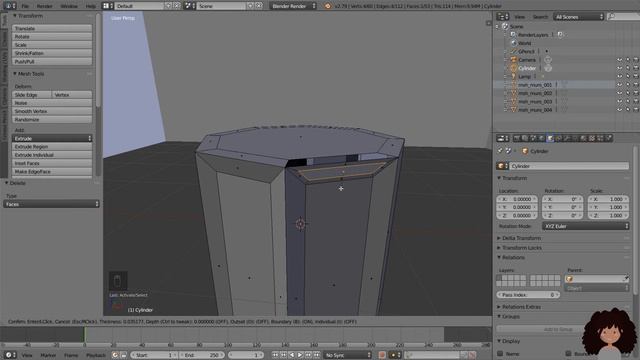 Corso base Blender #14 - Strumento Inset faces смотреть онлайн