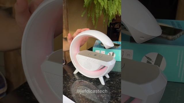 Luminária G Speaker Incrível Caixa de Som Bluetooth e Carregador por Indução! 3 em um 😮 смотреть онлайн