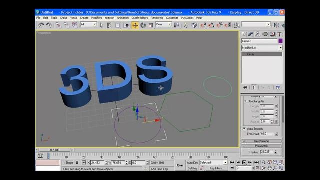 Curso de 3DS Max em HD - Aula 9 - Modificadores Extrude e Bevel смотреть онлайн