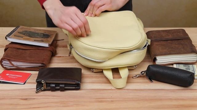 Обзор кожаного женского рюкзака SHVIGEL 16322 смотреть онлайн