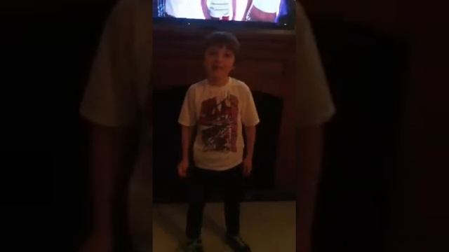 Little boy tries to lip sync a song смотреть онлайн
