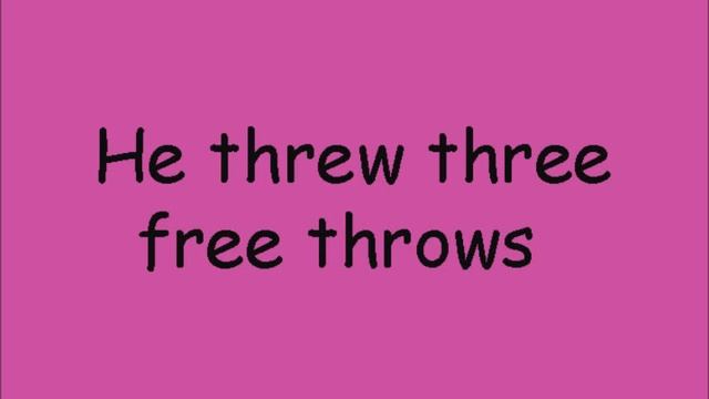 English Tongue Twister With 