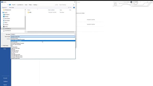 How to Save ODF File OpenDocument in Word 2021 смотреть онлайн