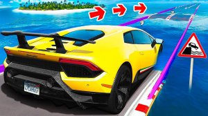 СМОЖЕТ ЛИ ГИГАНТСКИЙ LAMBORGHINI HURACAN ПРОЕХАТЬ ГЛУБОКУЮ ЯМУ С ВОДОЙ В ГТА 5! ЭКСПЕРИМЕНТЫ В GTA 5