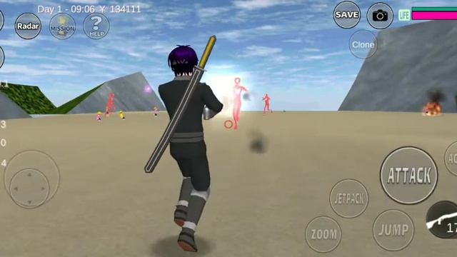 [Sakura School Simulator] Mission Defeat Black Sheckers And Red Shecker