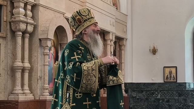 Проповедь митрополита Иоанна в Неделю Цветоносную в Благовещенском соборе смотреть онлайн