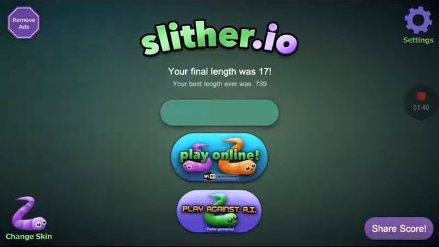 Slither.io Играем в игру слизарио!!! смотреть онлайн