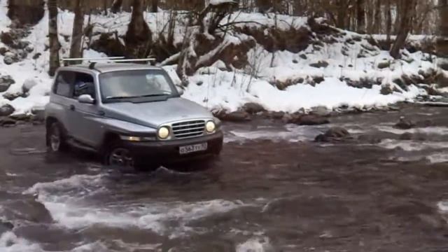 Покатушки Тагера по снегу!! смотреть онлайн