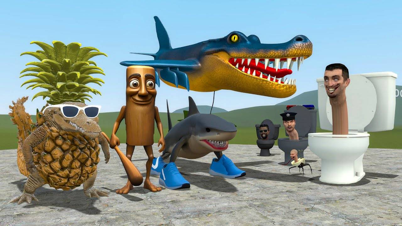 СКИБИДИ ТУАЛЕТЫ ПРОТИВ ITALIAN MEMES BOMBARDINO CORCODILO, TRALALERO TRALALA И TUNG TUNG TUNG SAHUR! смотреть онлайн