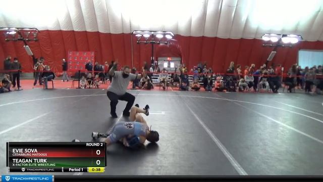 12U Girls 65 Evie Sova Cedarburg Matdogs Vs Teagan Turk X-Factor Elite Wrestling смотреть онлайн