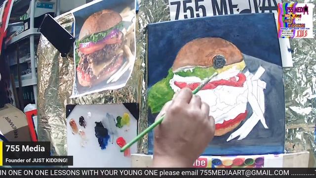 63 HOW TO PAINT A HAMBUGER смотреть онлайн