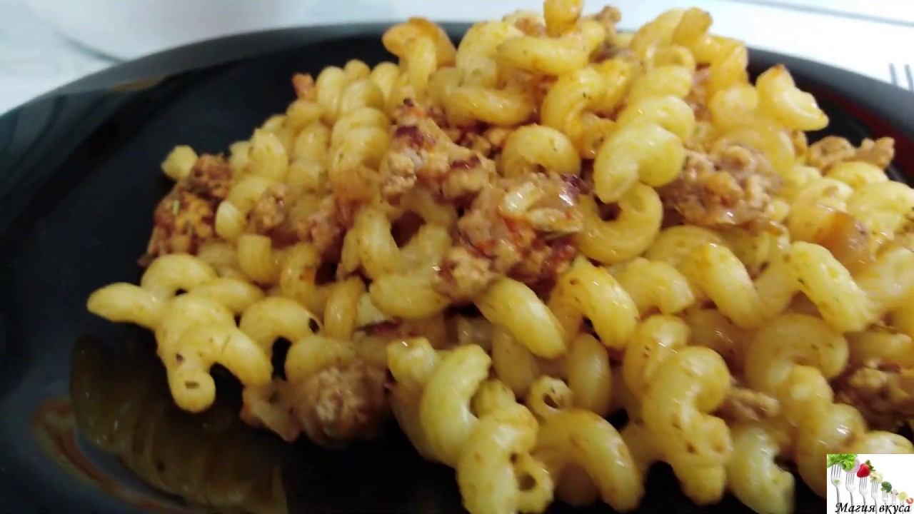 Ленивые макароны по-флотски с фаршем и томатной пастой. Быстрый ужин за 30 минут смотреть онлайн