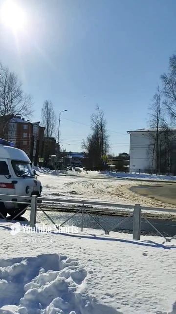 Архангельская область Новодвинск Зимние❄утро Прогулка по городу👍#зима #север #россия #shorts #город смотреть онлайн