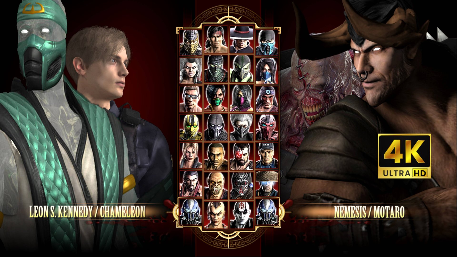 Leon S. Kennedy RE 4 & Chameleon in the Mortal Kombat Komplete Edition on the PC Expert in 4K смотреть онлайн