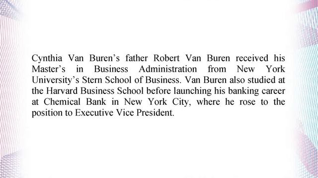 Cynthia Van Buren - Continues Family Political Legacy смотреть онлайн