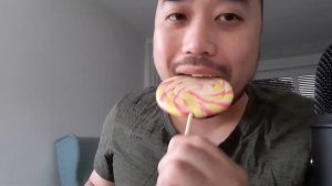 ASMR Eating Lollipop Strawberry Banana 🍭 Mouth Sounds & Licking 🍭