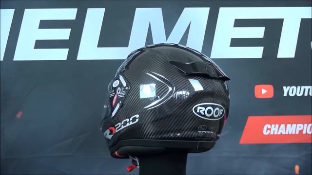 Roof RO 200 Carbon Glossy Black Helmet - ChampionHelmets.com