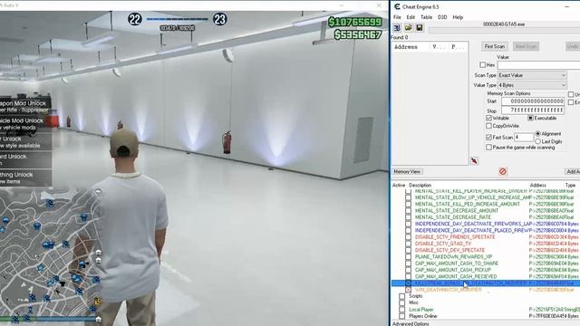 GTA5:Online - Cheat Engine - Table Working Patch 1.32 - The Basics смотреть онлайн
