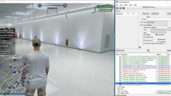 GTA5:Online - Cheat Engine - Table Working Patch 1.32 - The Basics