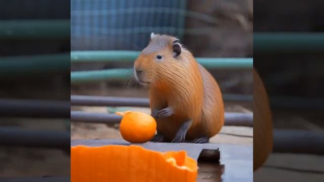 Капибара с мандарином# смотреть онлайн
