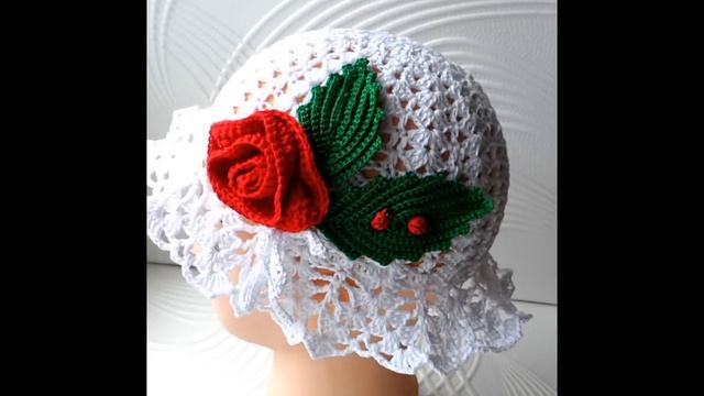 Вязание Панамки Крючком для Девочки - модели 2019 / Knitting panamku hooks for Girls смотреть онлайн