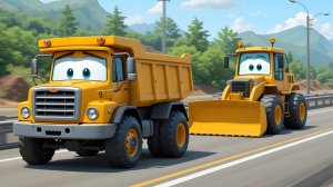 Машинки едут на СТРОЙКУ для малышей| Песенка про машинки | Мультики про машинки