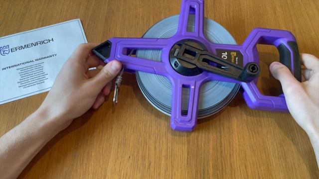 Рулетка геодезическая Ermenrich Reel SE100 | Ermenrich – видео распаковки смотреть онлайн